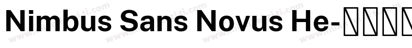 Nimbus Sans Novus He字体转换